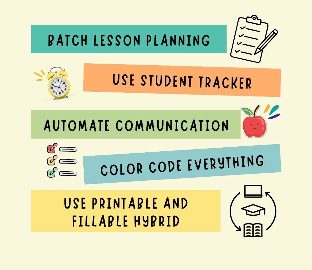 An image showing 5 teacher hacks