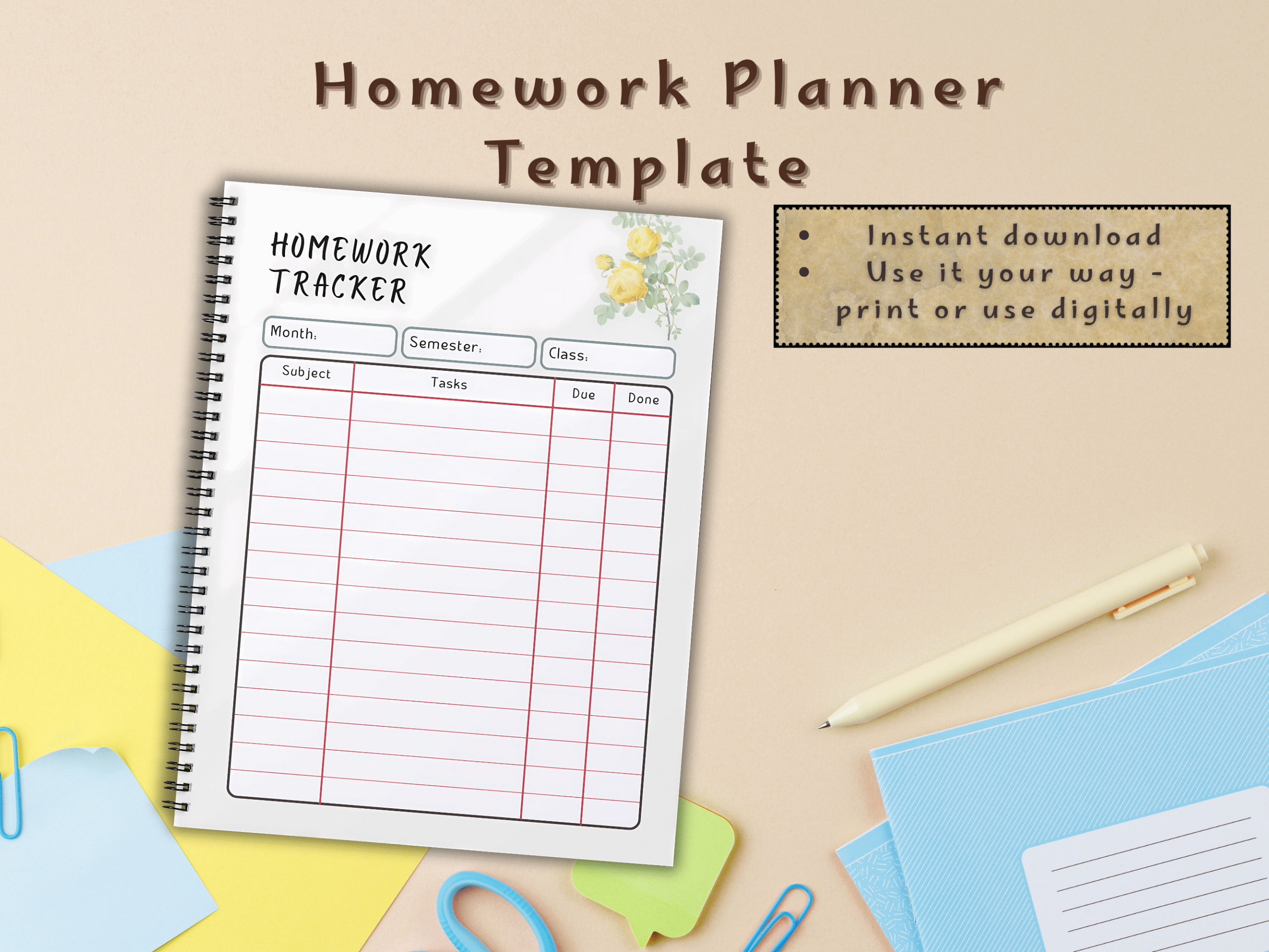 homework tracker