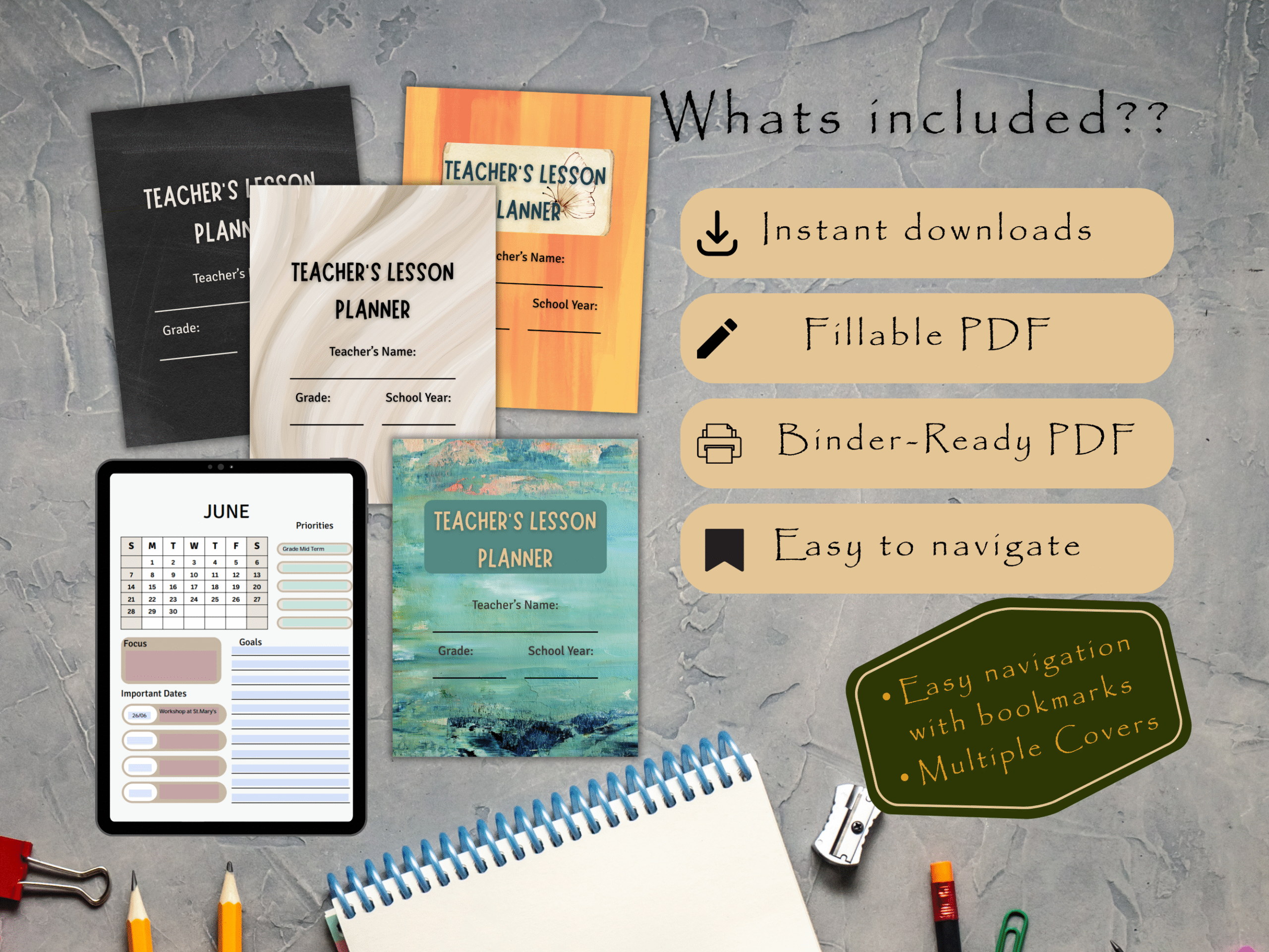 lesson planner bundle