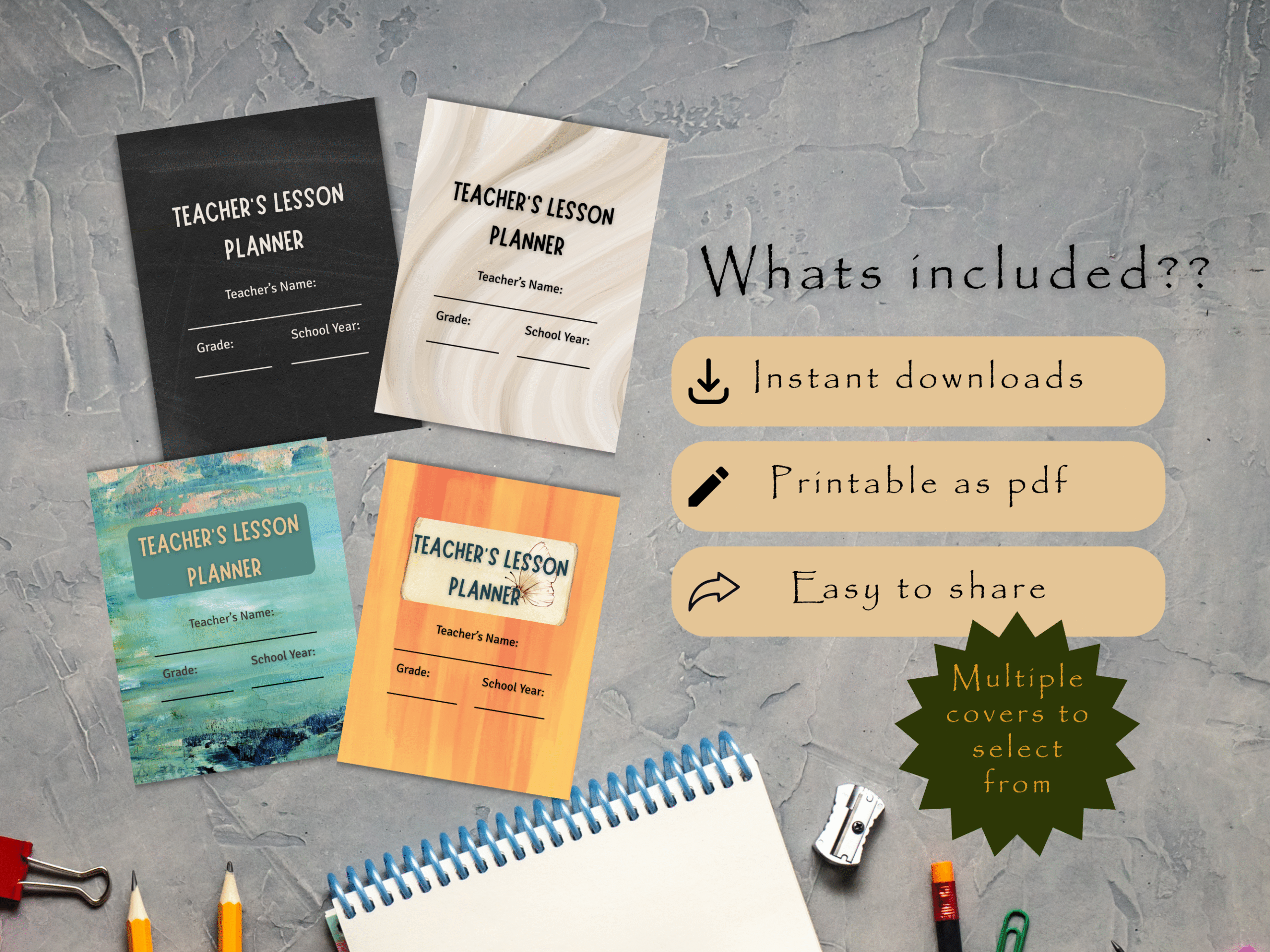 lesson planner bundle