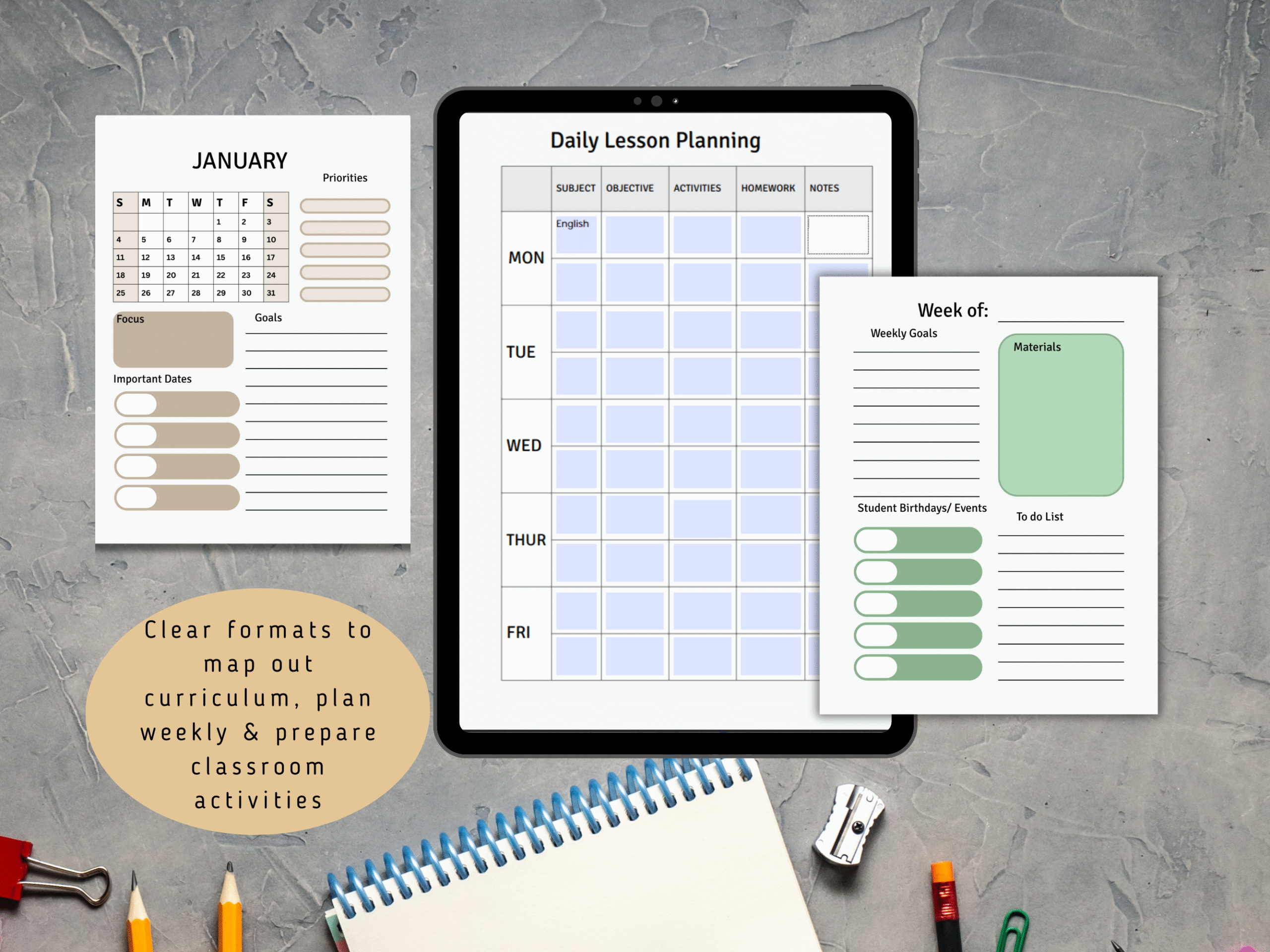 lesson planner bundle